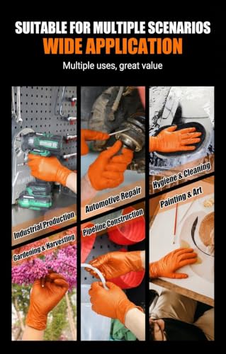 8 Mil Nitrile Disposable Gloves