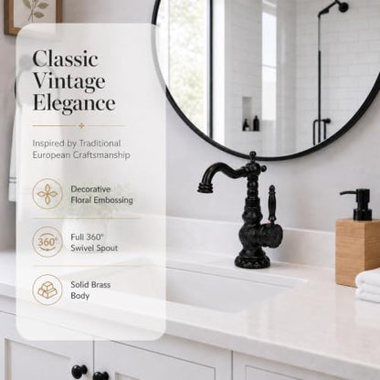 Kitchen Faucet Antique Single Handle Bathroom Faucet