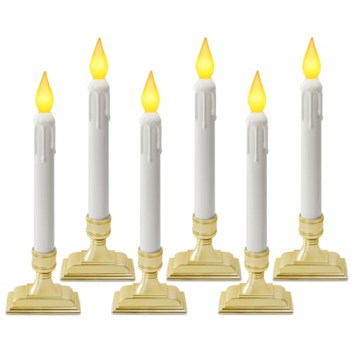 6 Pcs Sensor Dawn to Dusk Window Candles