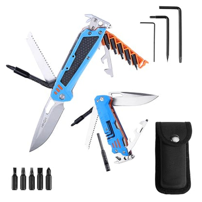 Pocket Knife Multitool with Scissors for Gift for Men Dad Boyfriend