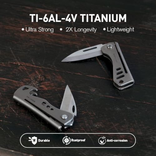 Mini Titanium Pocket Knife for Everyday Carry