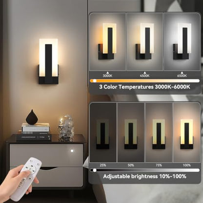 Modern LED Wall Sconces Set of 2