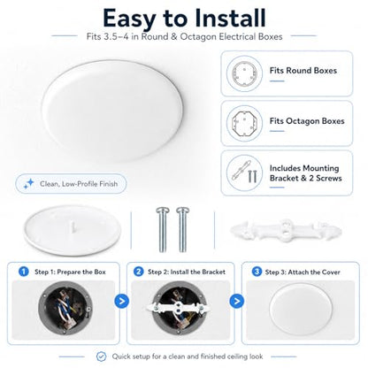 Round Ceiling Cover Plate