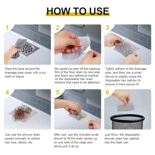Disposable Shower Drain Hair Catcher