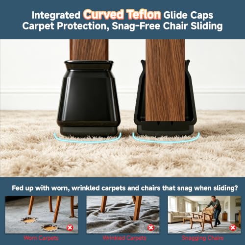 Chair Leg Floor Protectors for Carpet