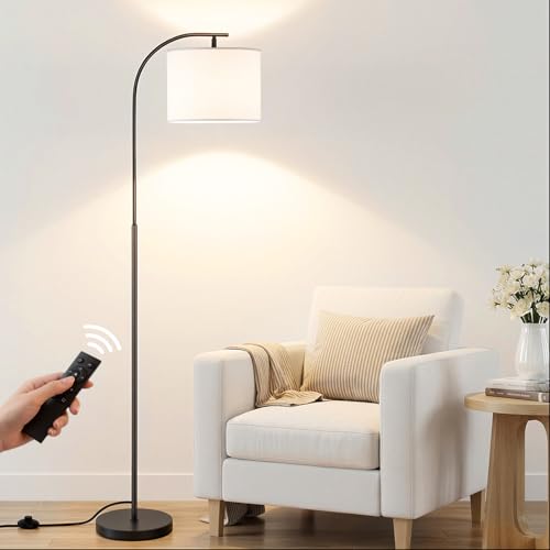 Floor Lamp with Linen Shade
