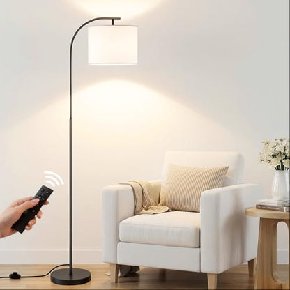Floor Lamp with Linen Shade