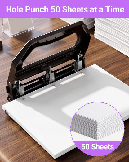 HP18 3 Hole Punch Heavy Duty (Purple)