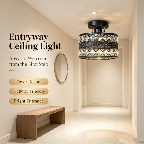 Crystal Ceiling Light Fixture