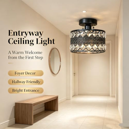 Crystal Ceiling Light Fixture