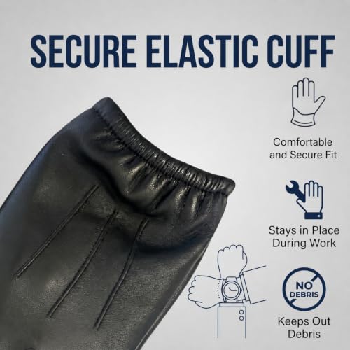 Kevlar Lined Goatskin Leather Puncture Resistant Duty Gloves