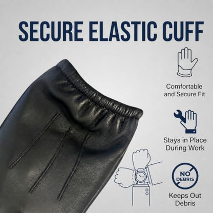 Kevlar Lined Goatskin Leather Puncture Resistant Duty Gloves