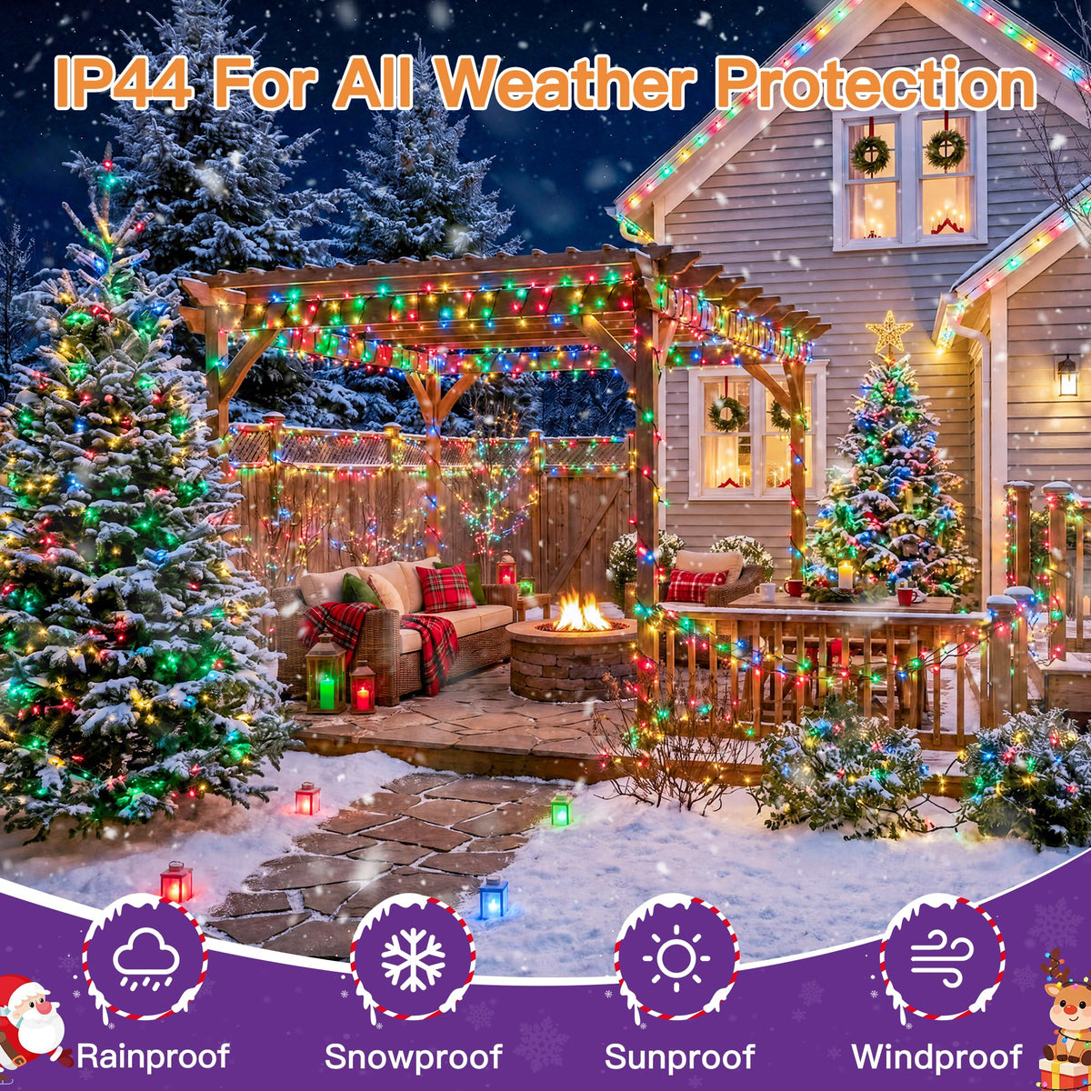 500 LED Christmas Lights Outdoor (Multicolor / 500 LED)