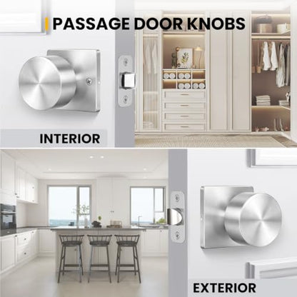 Brushed Nickel Closet Door Knobs (Brushed Nickel)