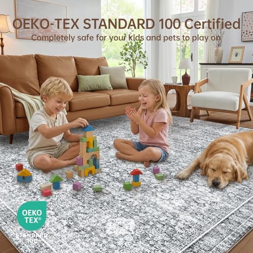9x12 Area Rugs (Light Grey / 9' x 12' (Rectangular))