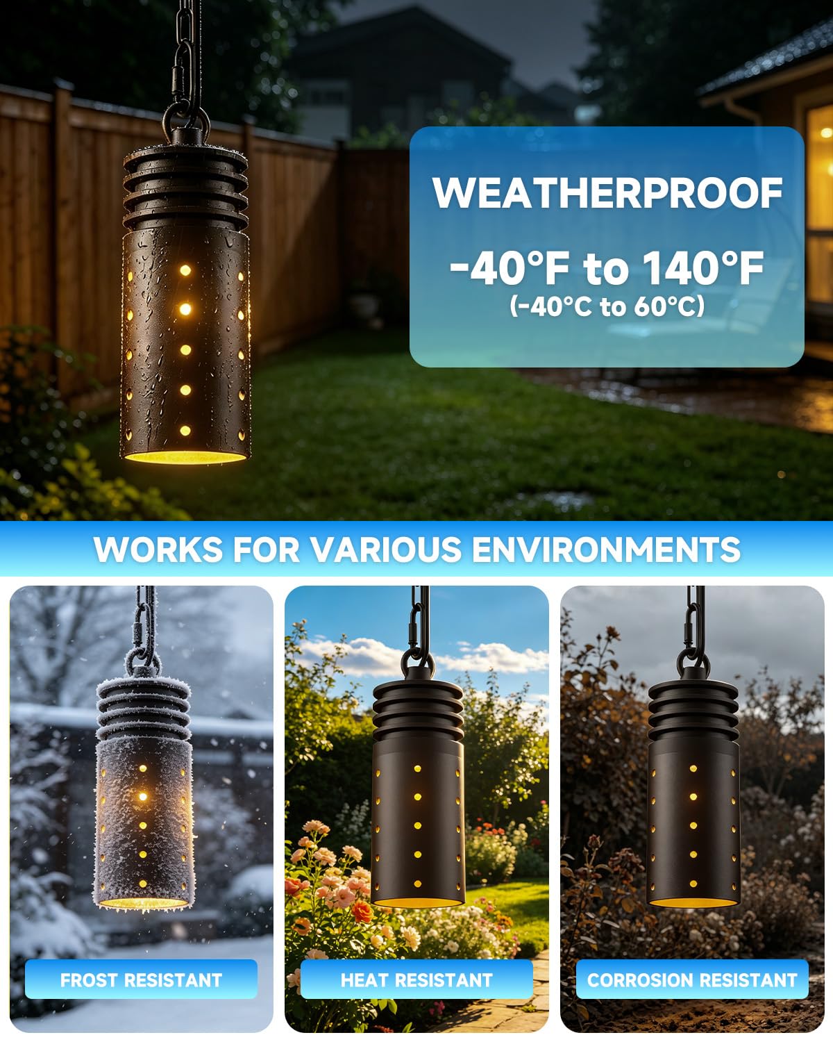 12V Outdoor Pendant Light (4-Pack)