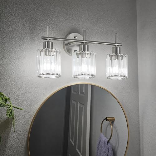 Crystal Bathroom Light Fixtures