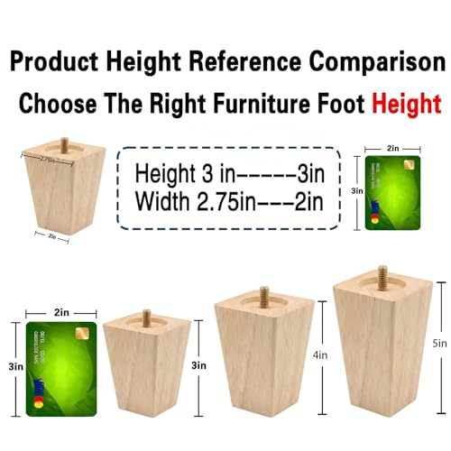 Solid Wood Furniture Legs