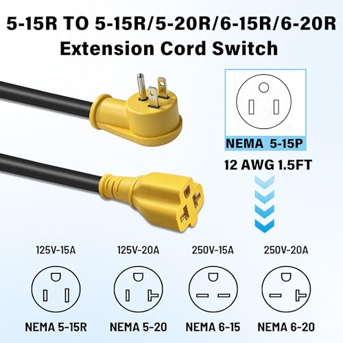 Heavy Duty Extension Cord with Switch