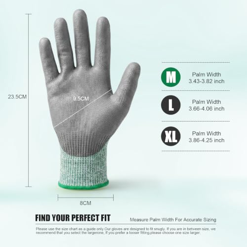 A3 Cut Resistant Work Gloves for Men & Women