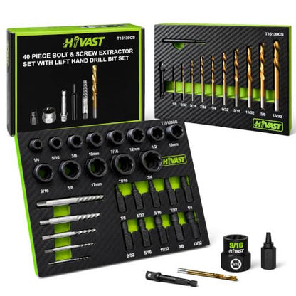 40PCS Bolt & Screw Extractor Set (40PCS)