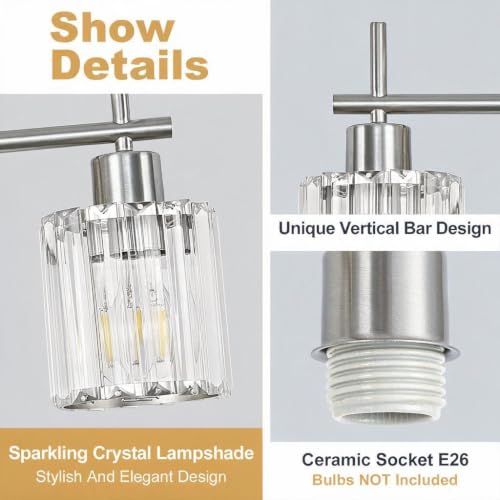 Crystal Bathroom Light Fixtures