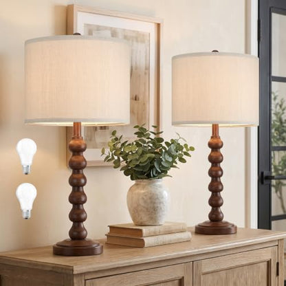 27" Farmhouse Modern Table Lamp for Living Room Bedroom