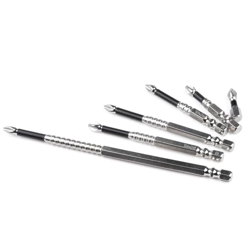 S2 Steel PH2 Screwdriver Bit Set 6