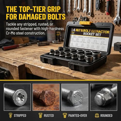 Bolt Extractor Set Heavy Duty