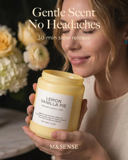 Lemon Vanilla Home Scented Candles (Lemon Vanilla)