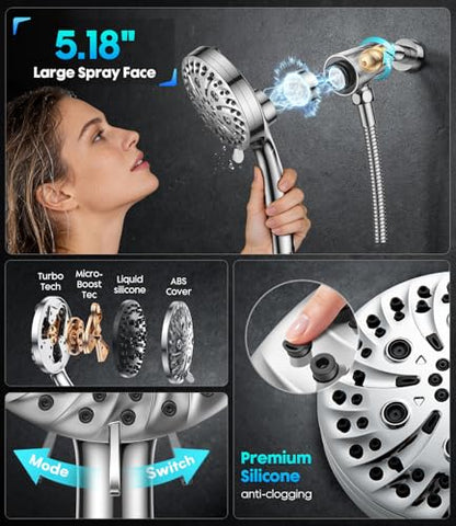 5.9" High Pressure Fixed Shower Head