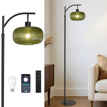 Glass Floor Lamp for Living Room