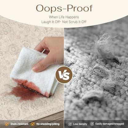 6x9 Light Cream Neutral Area Rug (Cream / 6' x 9' (Rectangular))