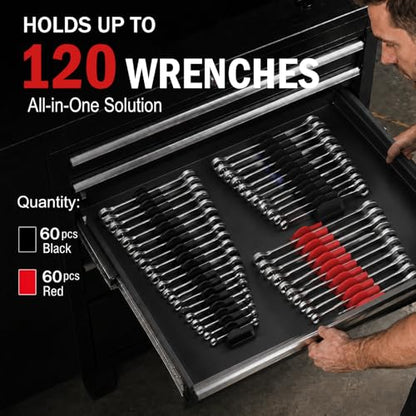120 pcs Modular Wrench Organizers for Tool Box Drawer