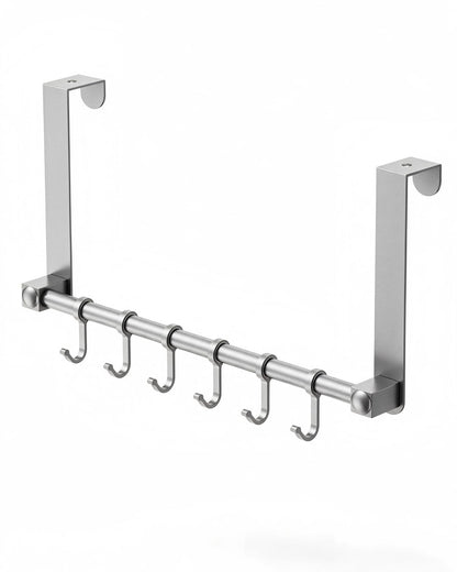 Heavy Duty Over The Door Hooks (Silver)