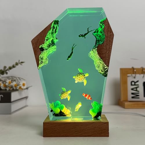 Humpback Whale Ocean Resin Lamp