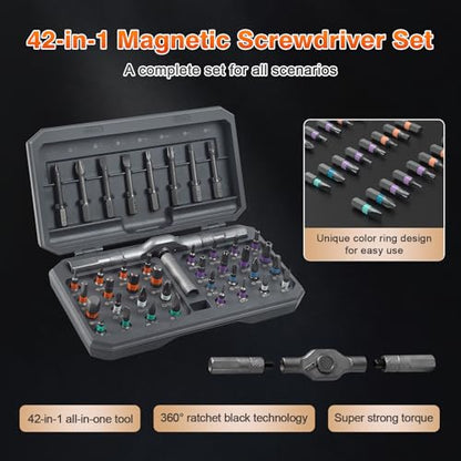 66 in 1 Magnetic Ratchet Screwdriver Set With Case