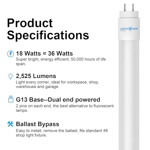 T8 LED Bulbs 4 Foot 18W