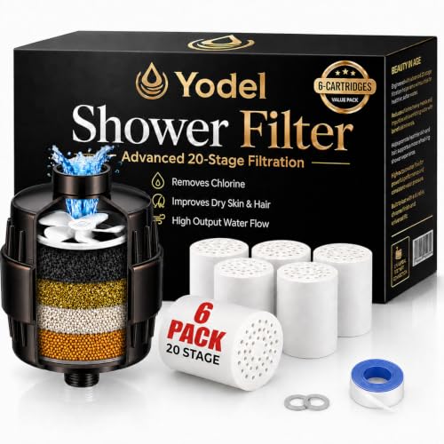 Shower Head Filter with 6 Replacement