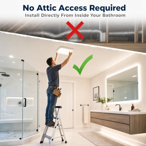 Bathroom Exhaust Fan with Light