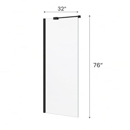 32" W X 76" H Glass Shower Door