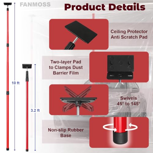 Dust Barrier Poles Kit