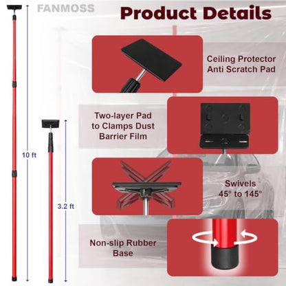 Dust Barrier Poles Kit