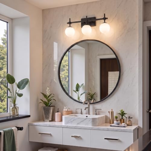 Morden Vanity Light with Milk White Glass
