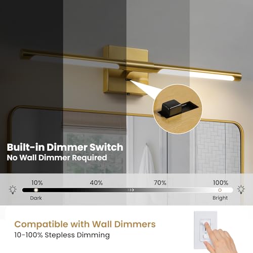 Black Gold Vanity Lights for Mirror