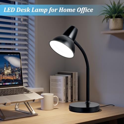 LED Desk Lamp with Flexible Gooseneck