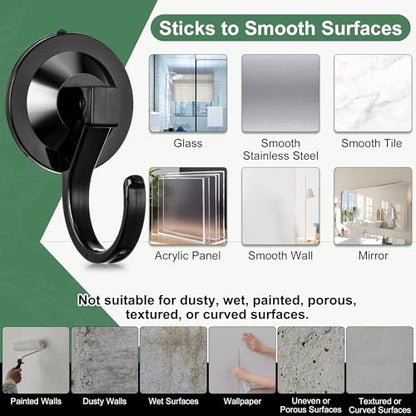 Large Suction Cup Hooks for Door Wreaths