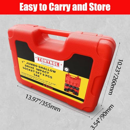 1" Inch Drive Impact Socket Set