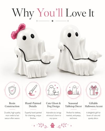 Halloween Ghost Walking Dog Figurines (Ghost Walking Dog)