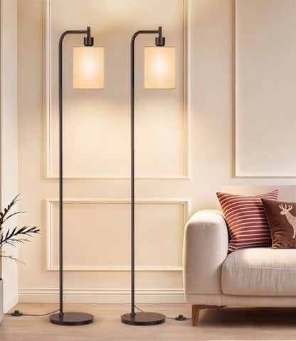 Floor Lamp with Linen Shade